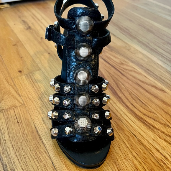 Balenciaga Arena Studded Gladiator Sandals - Picture 3 of 9
